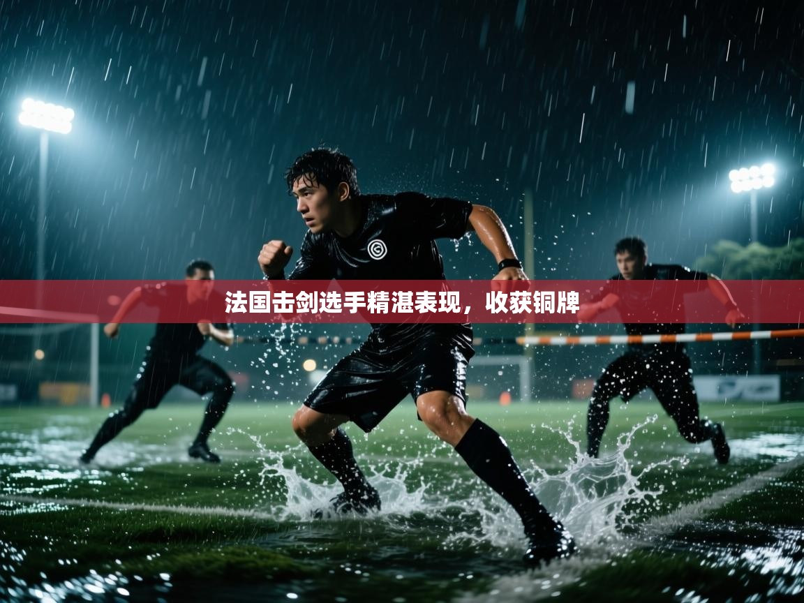 法国击剑选手精湛表现，收获铜牌